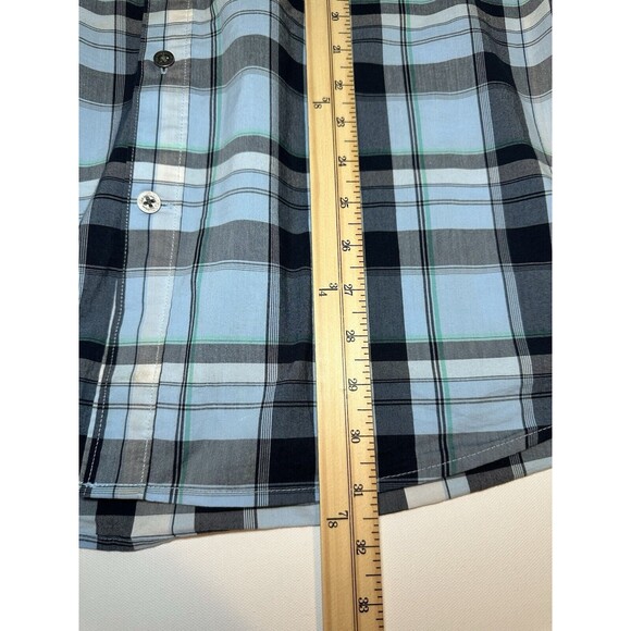 Wrangler ATG All Terrain Gear Utility Long Sleeve Blue‎ Plaid Shirt Men's XXL - Picture 11 of 12